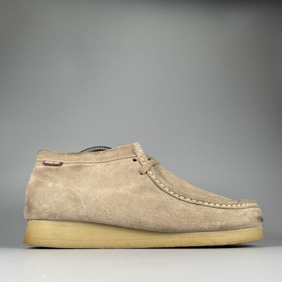 Clarks Stinson Hi Men’s Size 10 M Sand Suede Chukka Ankle Boots Casual Lace Up - Picture 6 of 9